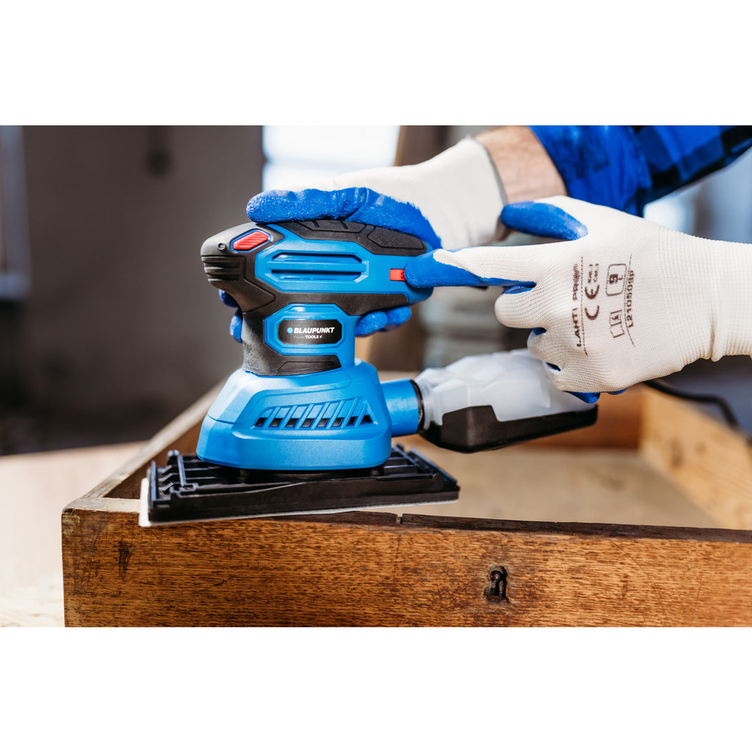 Schleifmaschine Blaupunkt, 300 W, austauschbare Schleiffüße, Oszillationsdurchmesser 1,8 mm, OS6010