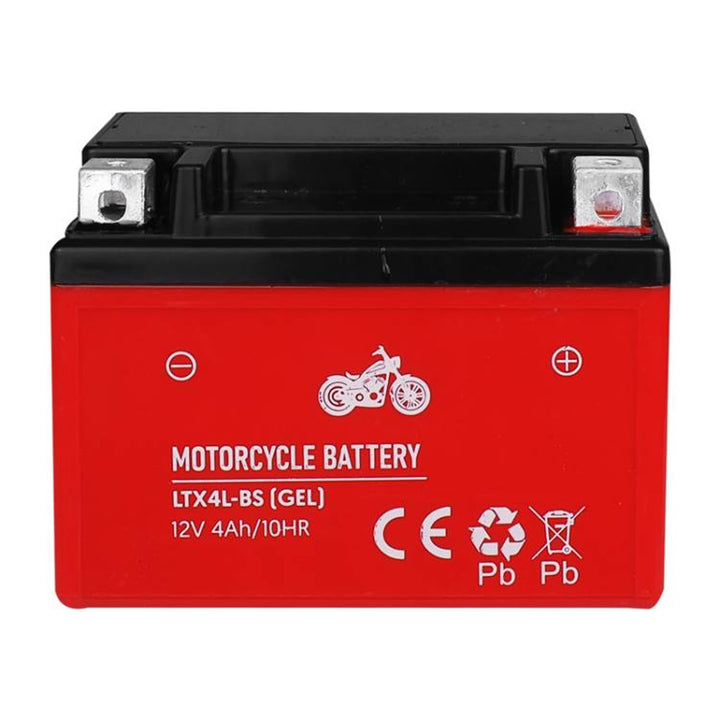 Lamex Gel-Batterie, Motorrad, 12V, 4Ah, LTX4L-BS rot