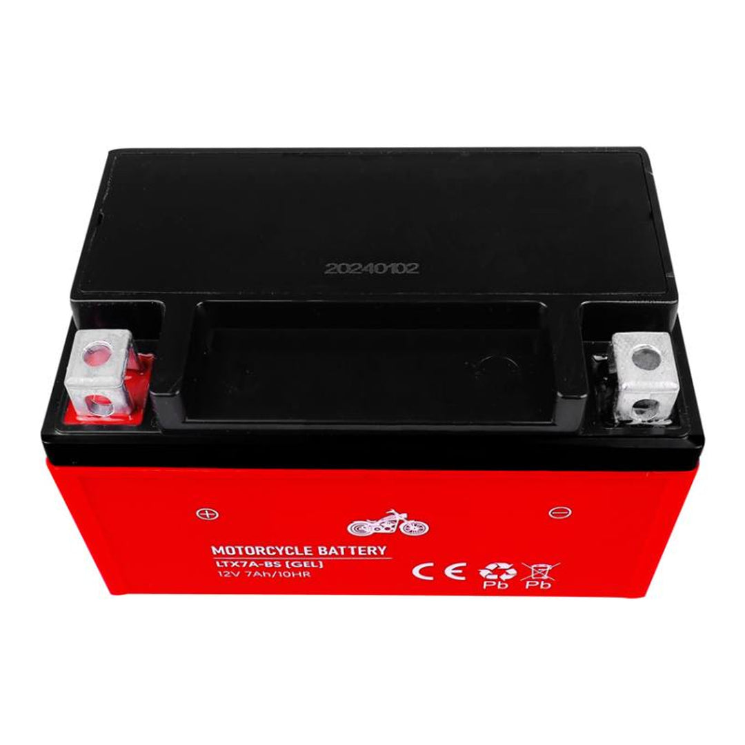 Lamex Gel-Batterie, Motorrad, 12V, 7Ah, LTX7A-BS rot