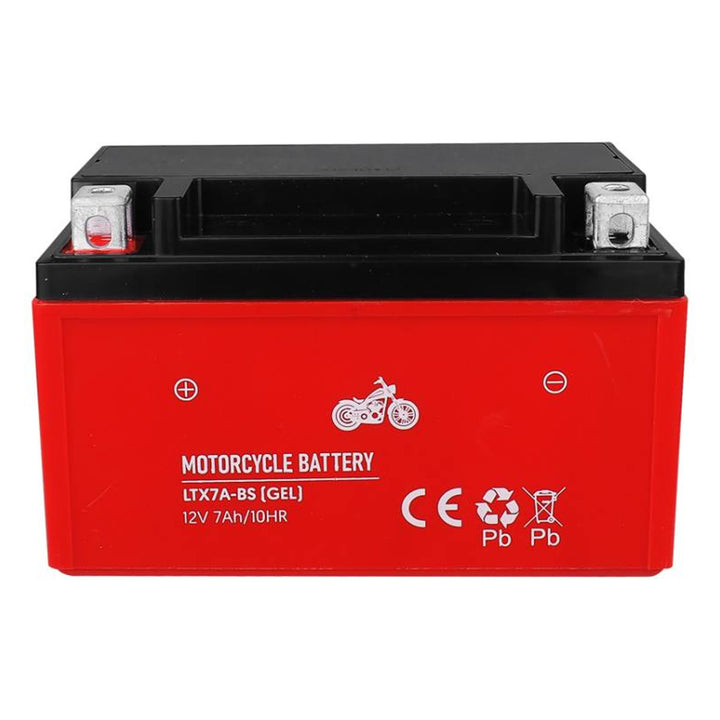 Lamex Gel-Batterie, Motorrad, 12V, 7Ah, LTX7A-BS rot