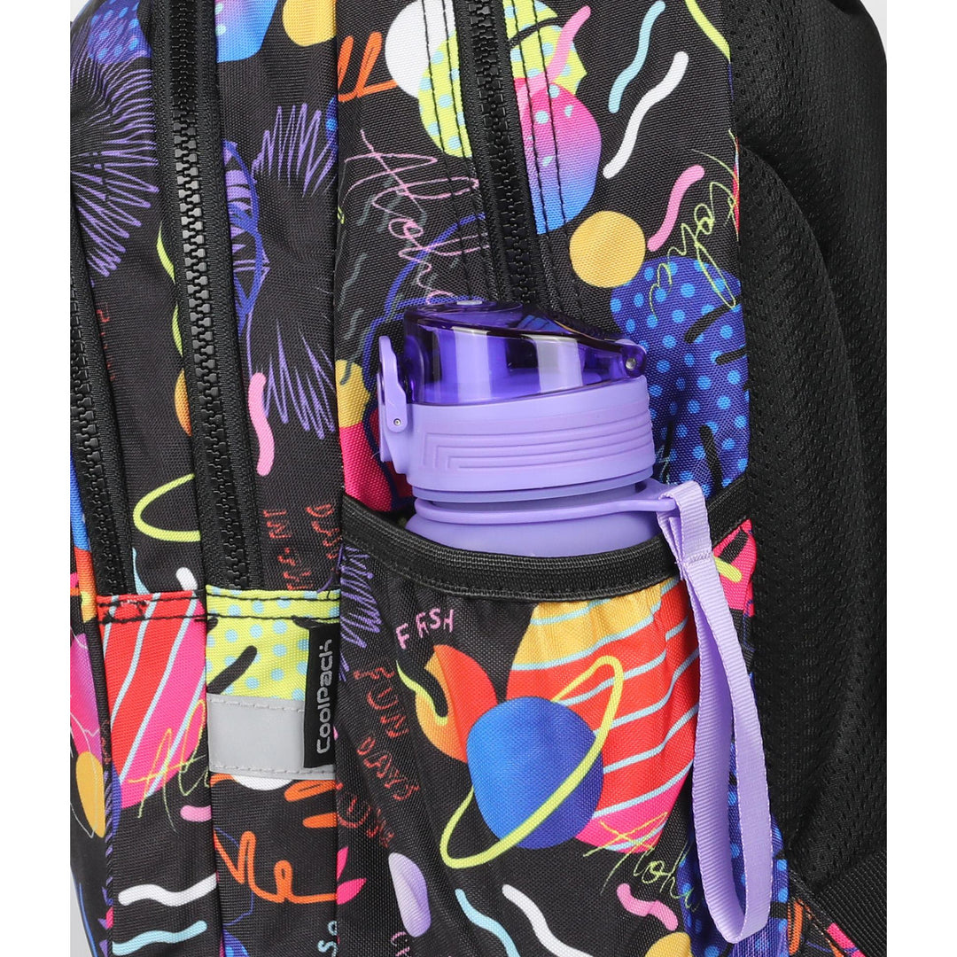 Schulrucksack 19 L Coolpack Jerry DISNEY STITCH schwarz + CoolPack Dreifach-Federmäppchen mit Zubehör JUMPER 3 STITCH