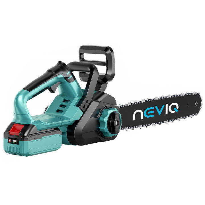 NEVIQ Akku-Kettensäge, 12'' Schiene, 1000W, bürstenloser Motor, L12302
