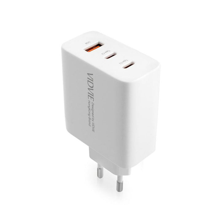 VIDVIE Netzladegerät, 3A, 65W, 2x USB-C, 1x USB, USB-C/USB-C Kabel, PLE262
