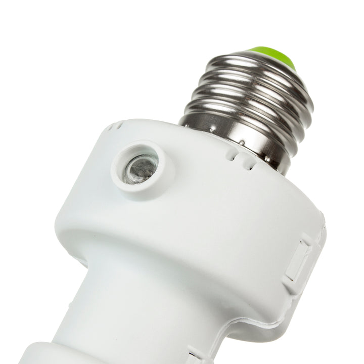 Maclean Glühbirnenfassung, E27, max. 100W, mit Dämmerungssensor, Timer, weiß, MCE21W, 4 Stück