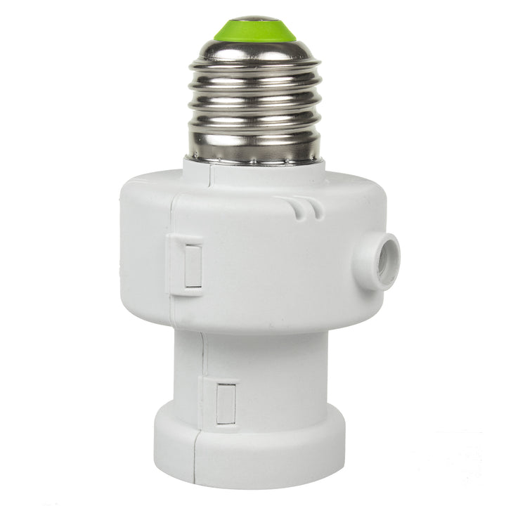 Maclean Glühbirnenfassung, E27, max. 100W, mit Dämmerungssensor, Timer, weiß, MCE21W, 4 Stück