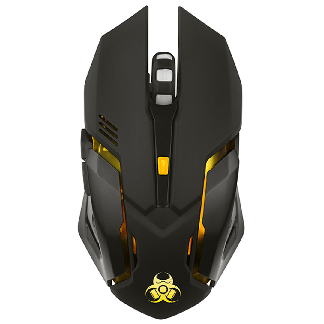 Tracer Gaming-Maus, kabellos, 500mAh Akku, 3200 DPI, Gamezone Rocky RF Nano