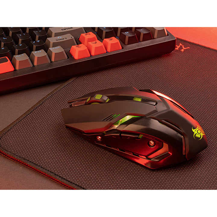 Tracer Gaming-Maus, kabellos, 500mAh Akku, 3200 DPI, Gamezone Rocky RF Nano
