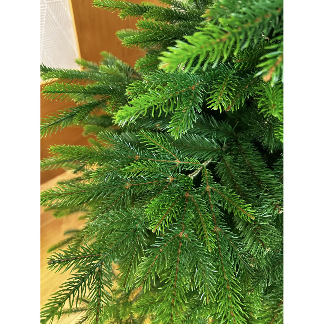 Künstlicher Weihnachtsbaum, natürliche kaukasische Fichte, PVC + PE, Höhe 220 cm
