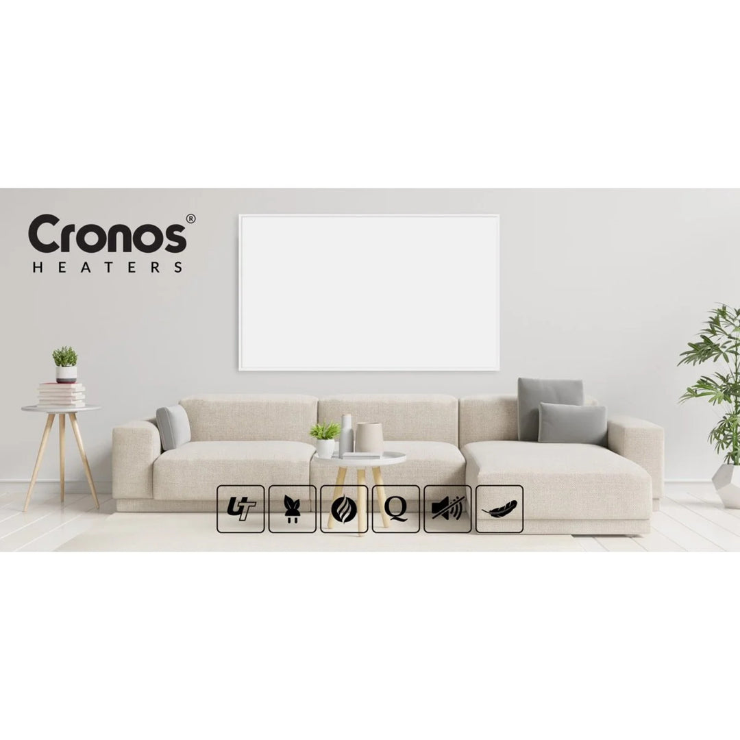 Cronos Infrarot-Heizung, 1000W, matte Oberfläche, ultra-dünn, Carbon P1000