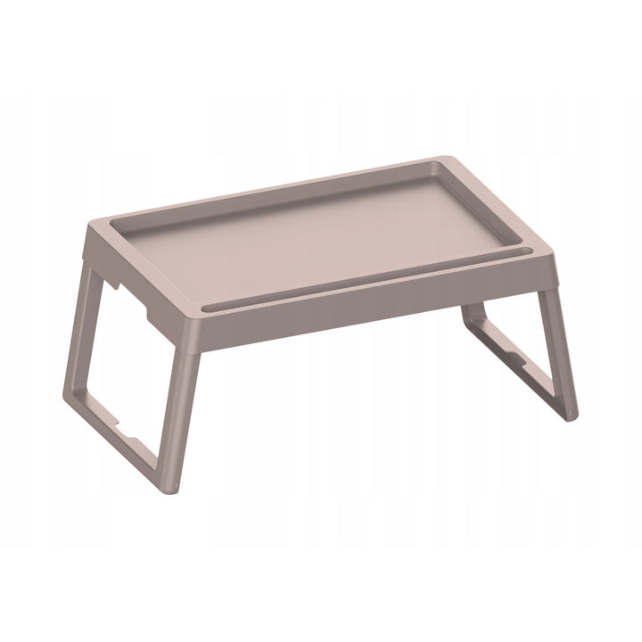 Praktischer Klapptisch, tragbar, für Gartenbett, Frühstückstablett, Farbe Cappuccino, 56120722