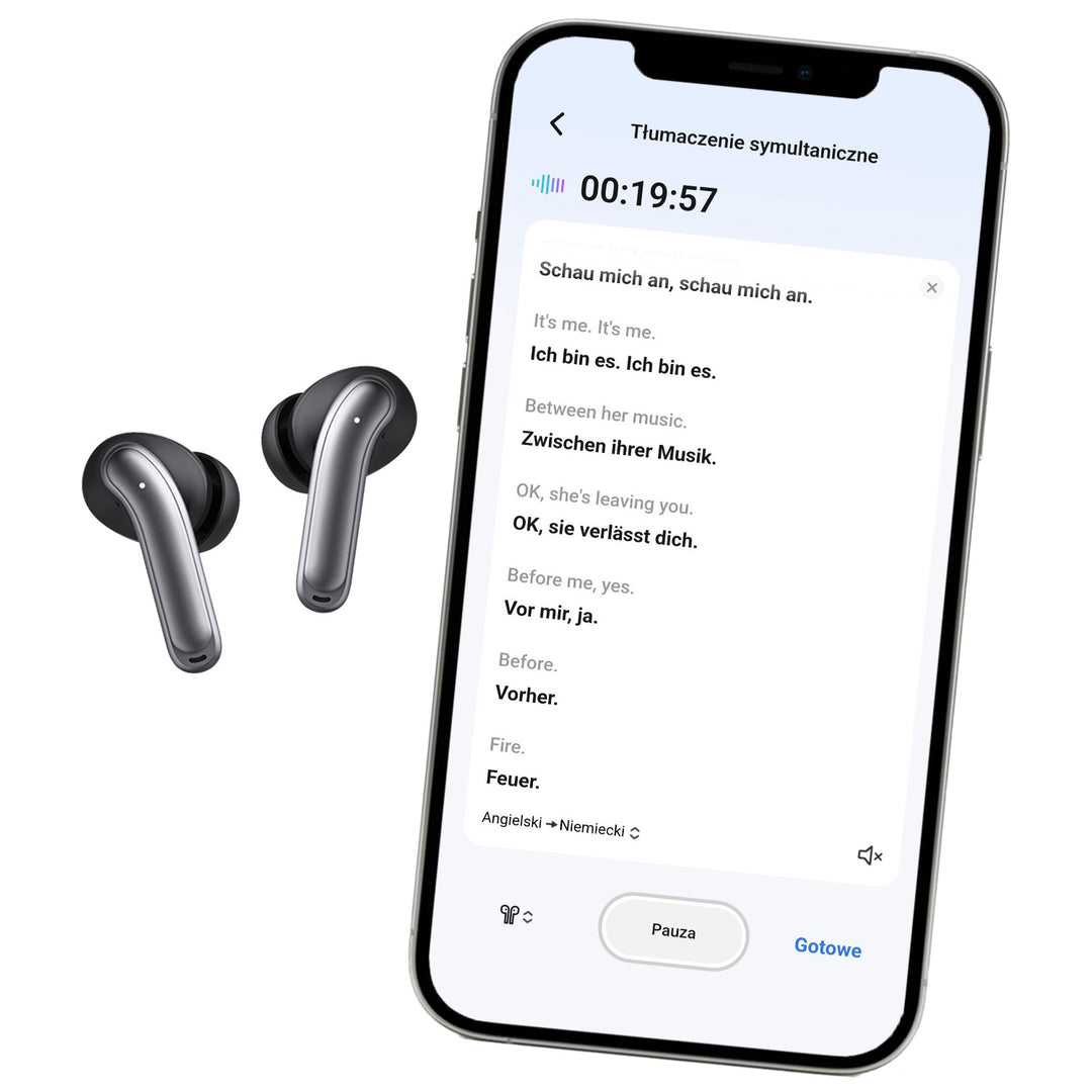 Audiocore Wireless-Kopfhörer, Hybrid-ANC, ENC, 6 Mikrofone, Ladecase, Tuya, AC591 PRO