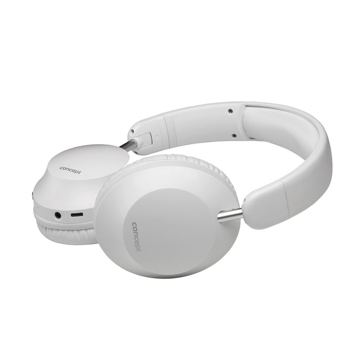 Concept SoundJoy kabellose In-Ear-Kopfhörer, bis zu 45 Stunden Wiedergabezeit, Bluetooth 6.0, Schnellladefunktion, aktive Geräuschunterdrückung bis zu 18 dB, weiß, HS4081