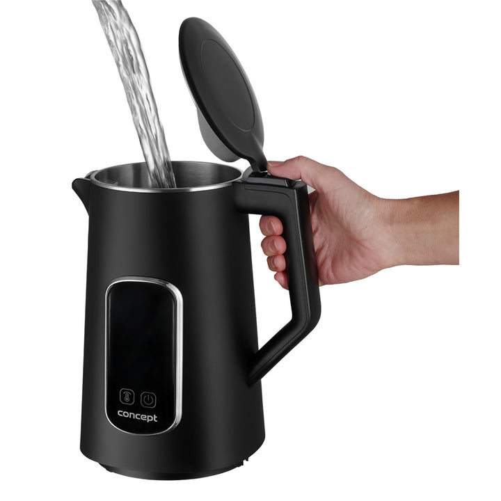 Concept Wasserkocher, 1,7 l, Temperaturregelung, LED-Display, Cool-Touch-Oberfläche, Wasserstandsanzeige, RK3385