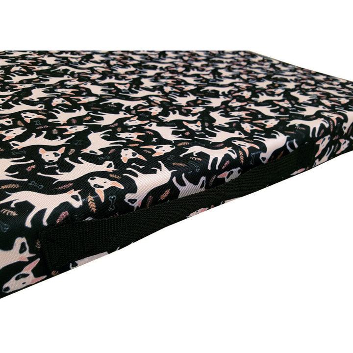 Bertoni XL Hundematratzenbett, Schaumstoff, wasserdichter Bezug, Bullteriers Muster, EE146