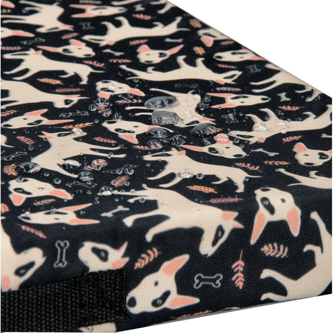 Bertoni XL Hundematratzenbett, Schaumstoff, wasserdichter Bezug, Bullteriers Muster, EE146