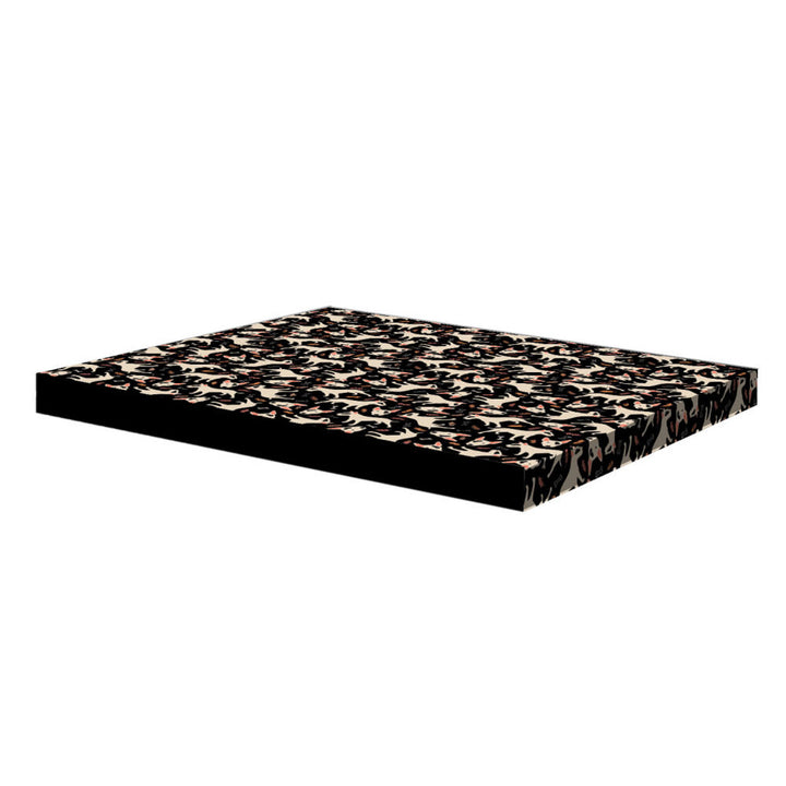 Bertoni XL Hundematratzenbett, Schaumstoff, wasserdichter Bezug, Bullteriers Muster, EE146