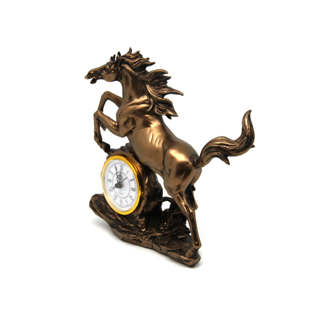 Springendes Pferd Figur, Uhr, Bronze Dekoration, Königin Isabel