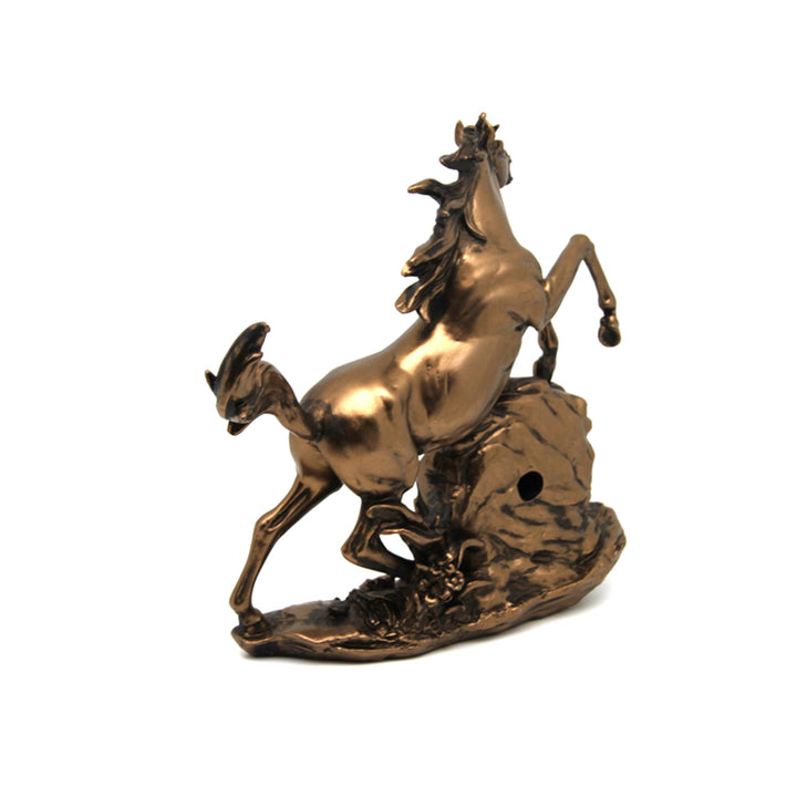 Springendes Pferd Figur, Uhr, Bronze Dekoration, Königin Isabel