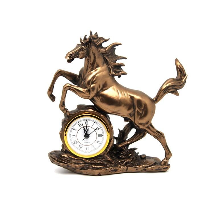 Springendes Pferd Figur, Uhr, Bronze Dekoration, Königin Isabel