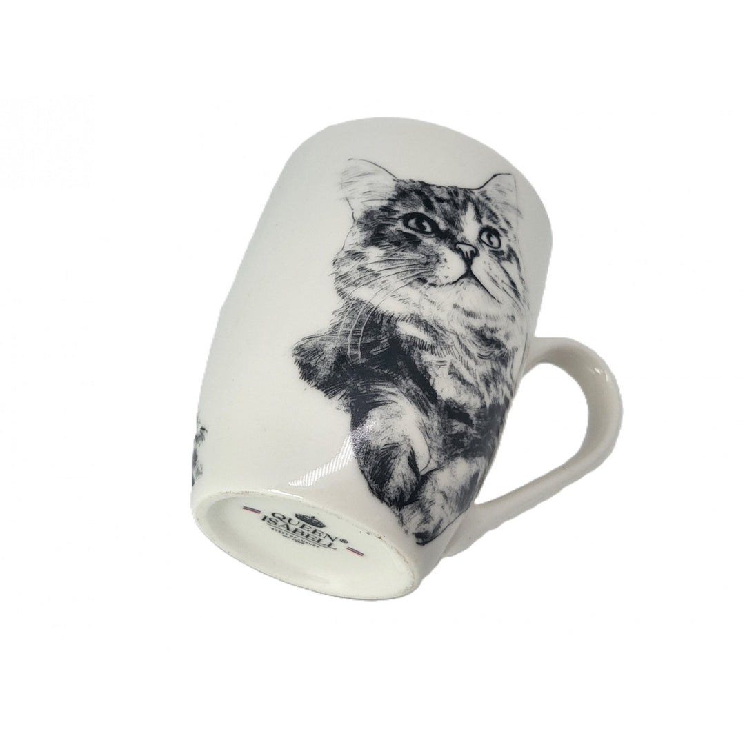 Königin Isabel Porzellanbecher, sibirische Katze, 350ml, Q1-05201