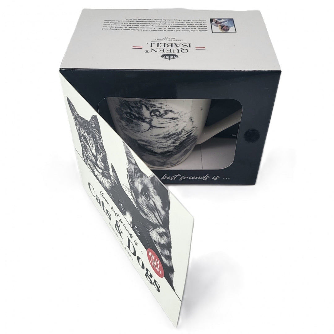 Königin Isabel Porzellanbecher, sibirische Katze, 350ml, Q1-05201