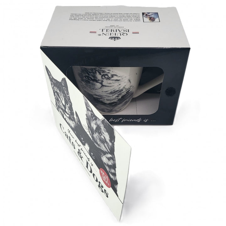 Königin Isabel Porzellanbecher, sibirische Katze, 350ml, Q1-05201