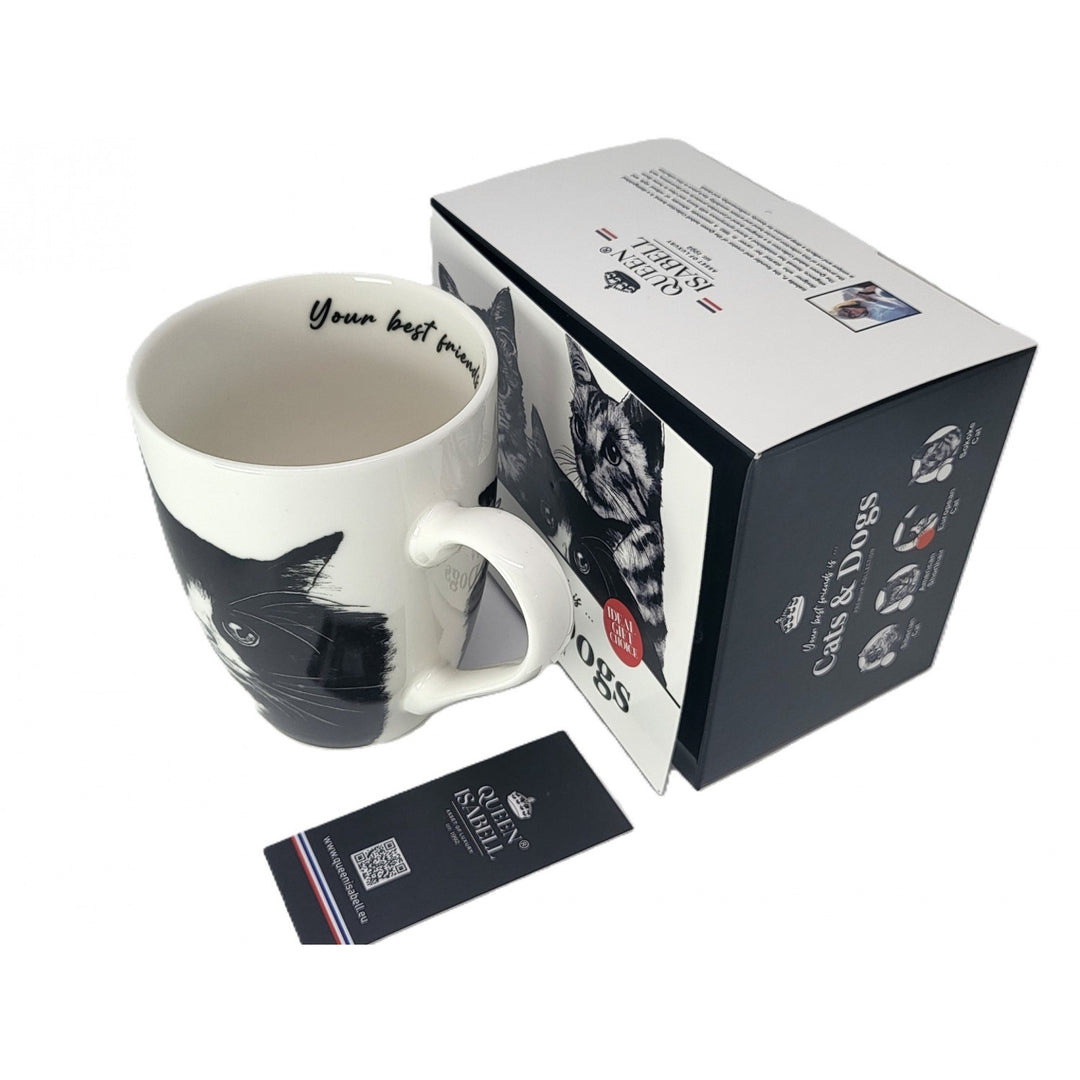 Königin Isabel Porzellanbecher, Europäische Katze, 350ml, Q1-05218