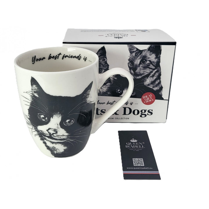 Königin Isabel Porzellanbecher, Europäische Katze, 350ml, Q1-05218