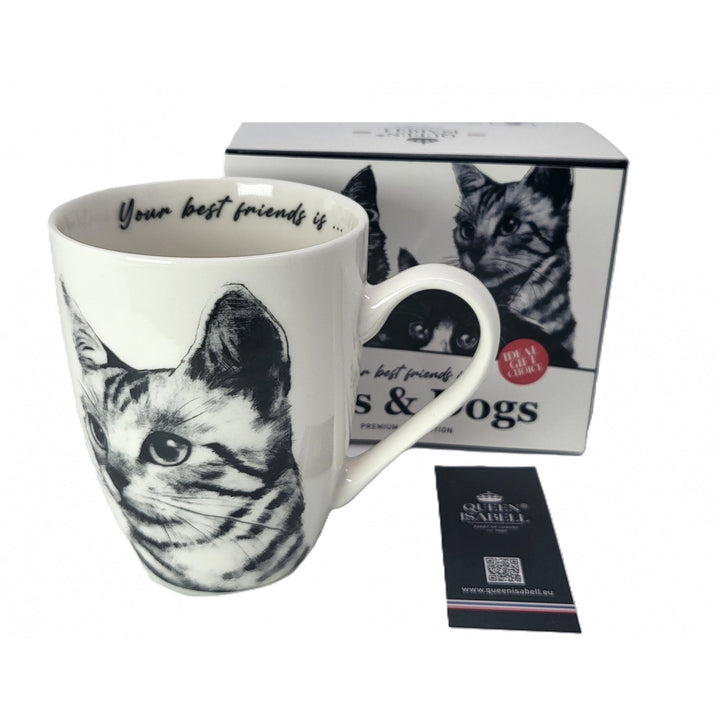 Königin Isabel Porzellanbecher, Sokake Katze, 350ml, Q1-05218