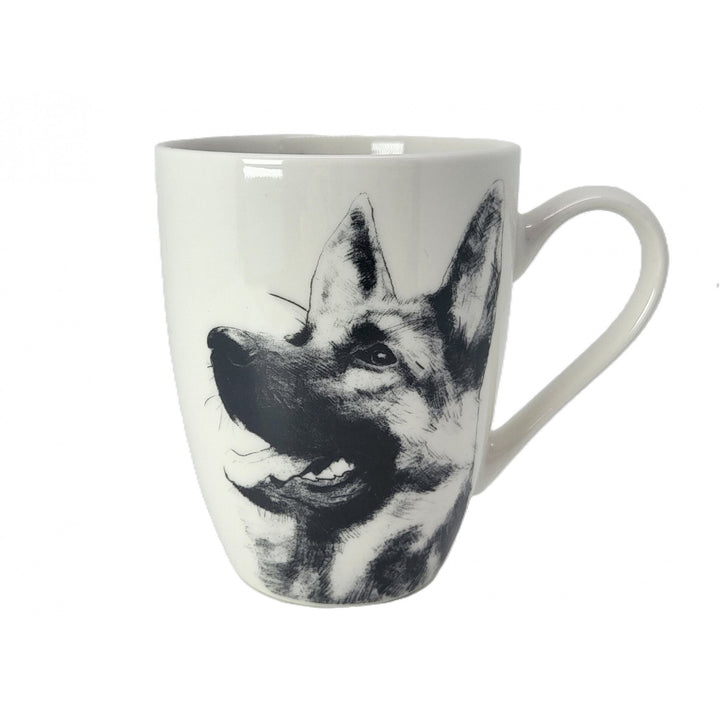 Königin Isabel Porzellanbecher, Deutscher Schäferhund, 350ml, Q1-05232