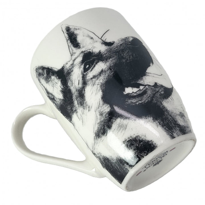 Königin Isabel Porzellanbecher, Deutscher Schäferhund, 350ml, Q1-05232