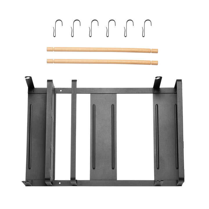 Maclean Magnetablage für Kühlschrank/Waschmaschine, schwarz, 12kg max, MC-910, 2 Stück