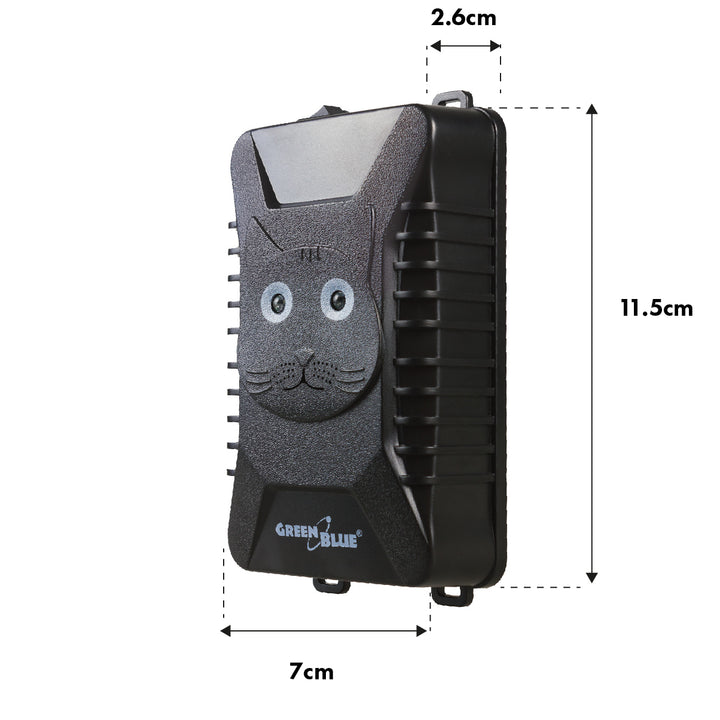 GreenBlue GB725 Nagetier- und Mardervertreiber mit Ultraschall und LED + 4x AA Batterie Varta Industrial