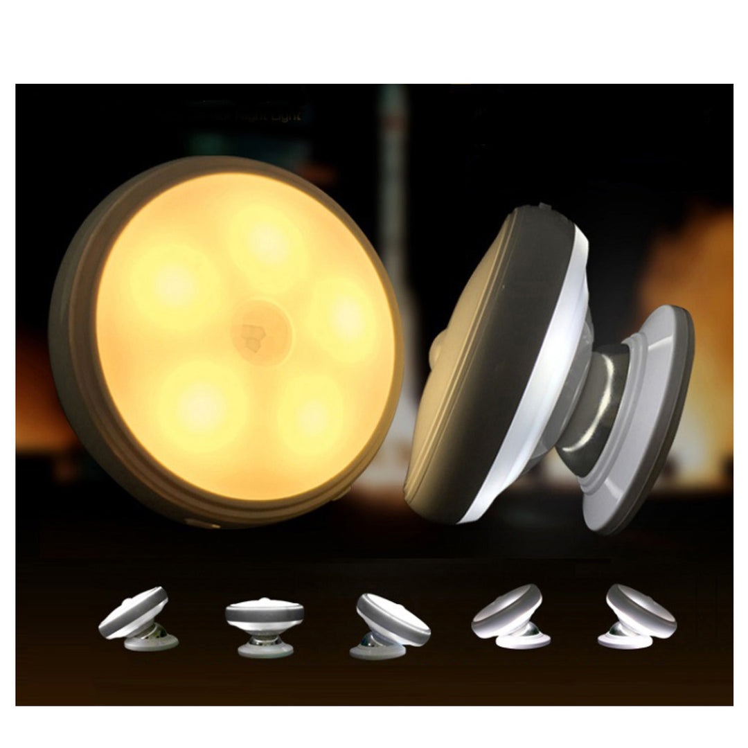 LED-Lampe mit Maclean-Bewegungssensor, Magnet, Hintergrundbeleuchtung, Lichtmodi: Dauerlicht, PIR-Sensor, 3xAA, MCE223 + 3 x Varta Industrial Batterien