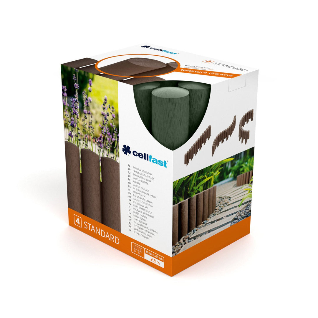 Cellfast Gartenpalisade Standard 4 grün, 4 Packungen