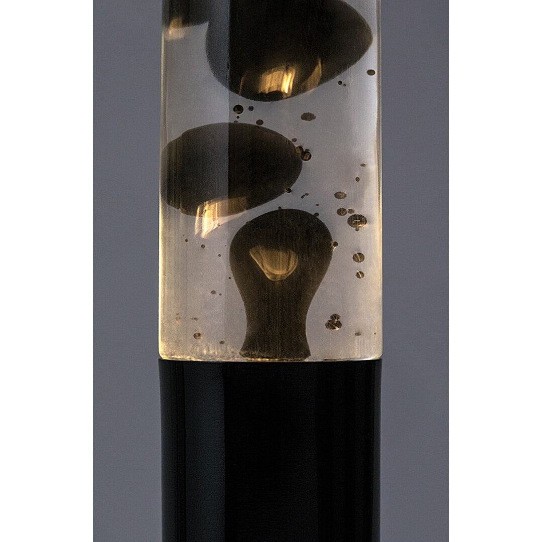 LED-Lavalampe Rabalux, Leistung 25 W, 3000 K, schwarzes Wachs, Lavastic