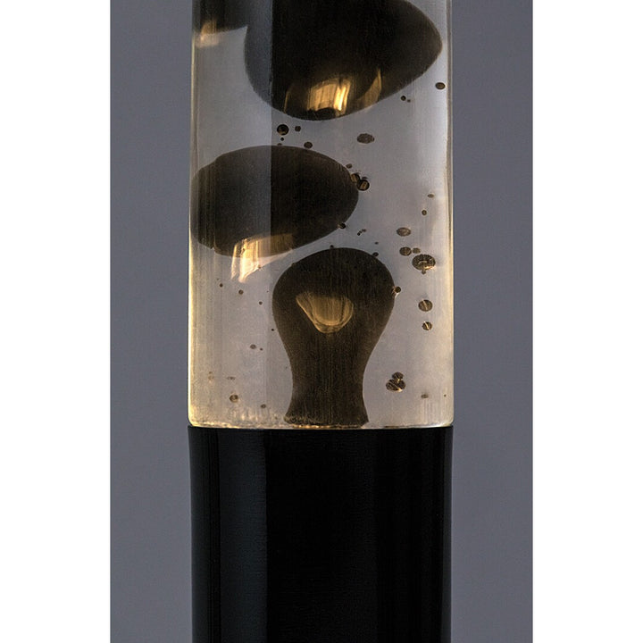 LED-Lavalampe Rabalux, Leistung 25 W, 3000 K, schwarzes Wachs, Lavastic