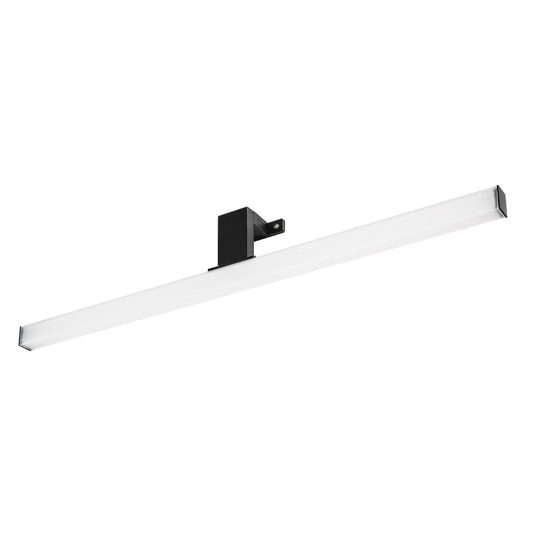Rabalux Badezimmerleuchte, Leistung 9W, naturweiß 4000K, IP44. schwarz, Oliro