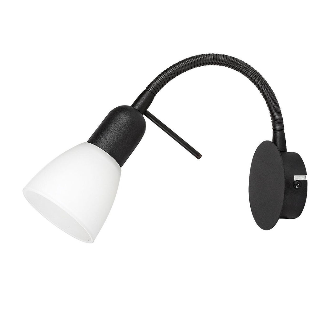 Rabalux Wandleuchte, Spot, E14 Glühbirnengewinde, IP20, schwarz, Soma