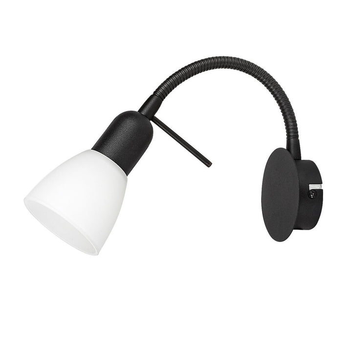Rabalux Wandleuchte, Spot, E14 Glühbirnengewinde, IP20, schwarz, Soma