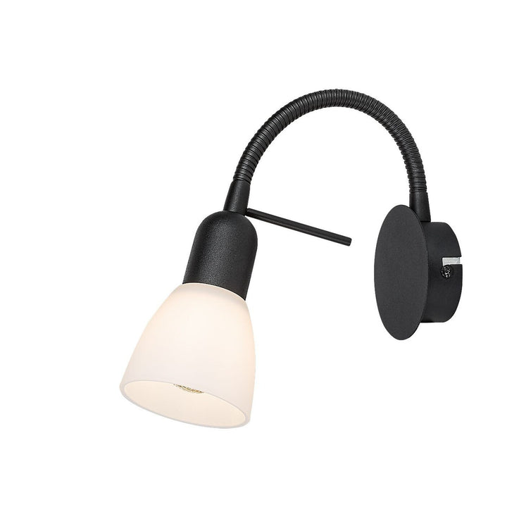 Rabalux Wandleuchte, Spot, E14 Glühbirnengewinde, IP20, schwarz, Soma