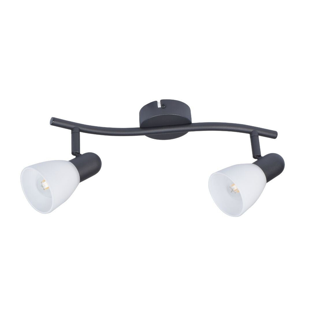 Rabalux Deckenleuchte, Spot, 2x E14 Glühbirnengewinde, IP20, schwarz, Soma