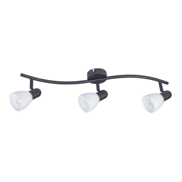 Rabalux Deckenleuchte, Spot, 3x E14 Glühbirnengewinde, IP20, schwarz, Soma