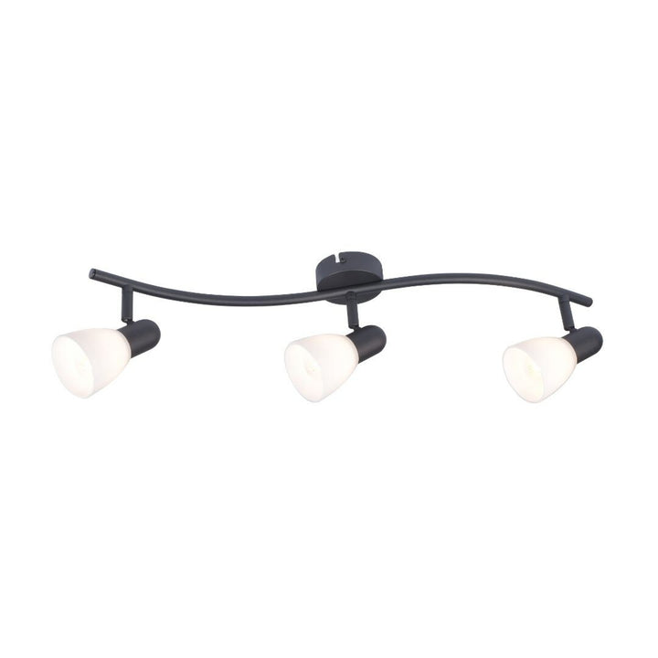 Rabalux Deckenleuchte, Spot, 3x E14 Glühbirnengewinde, IP20, schwarz, Soma