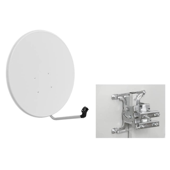 Satellitenschüssel LTC, 90 cm, hellgrau, hohe mechanische Belastbarkeit, LXSAT952