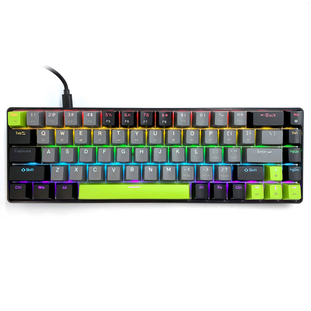 Mechanische Tastatur 60% RED CORE MX60 MT1260, Tastenbeleuchtung, Mediatech