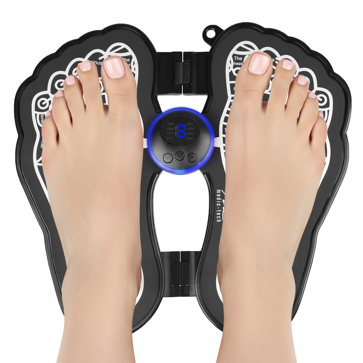 Media-Tech Fußmassagegerät, Massage mittels EMS-Elektrostimulation, 8 Modi, 19 Intensitätsstufen, MT6527