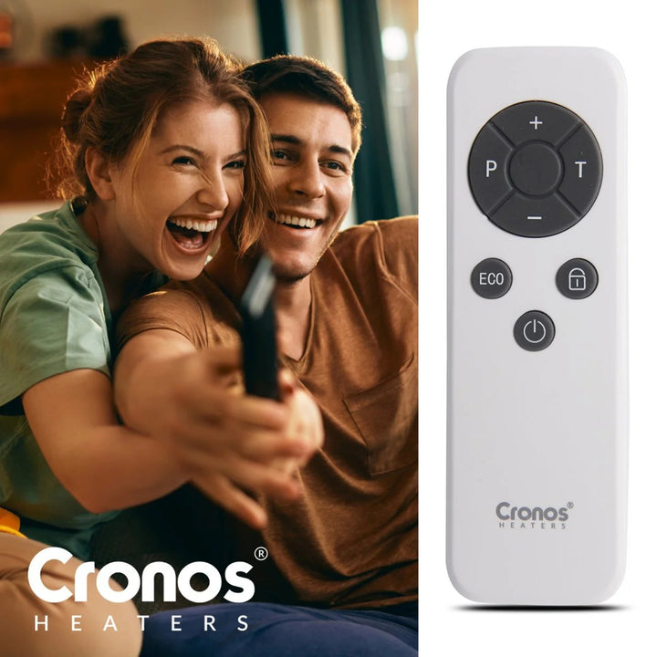 Cronos Infrarotheizung, 330W, weiß, allergikerfreundlich, ultradünne, matte Oberfläche, beheizt eine Fläche von bis zu 12m2, Synthelith PRO CRP-330TWP Weiß