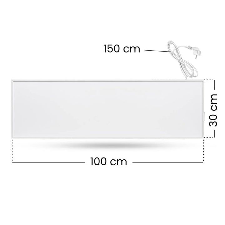 Cronos Infrarotheizung, 330W, weiß, allergikerfreundlich, ultradünne, matte Oberfläche, beheizt eine Fläche von bis zu 12m2, Synthelith PRO CRP-330TWP Weiß