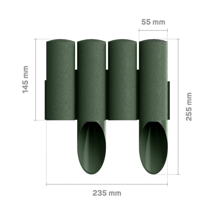 Cellfast Gartenpalisade Standard 4 grün, 6 Packungen